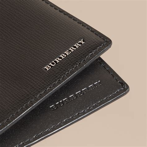 burberry trench leather wallet|Burberry leather bifold wallet.